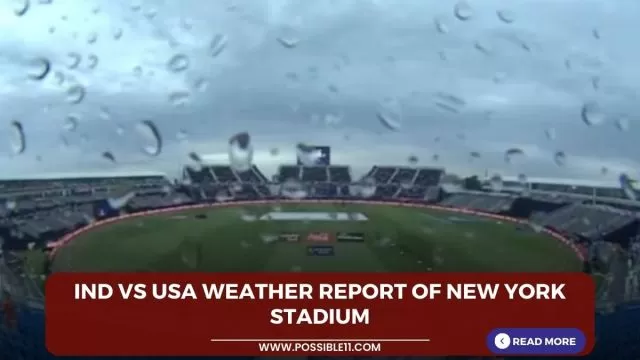 IND vs USA Weather Report Of New
