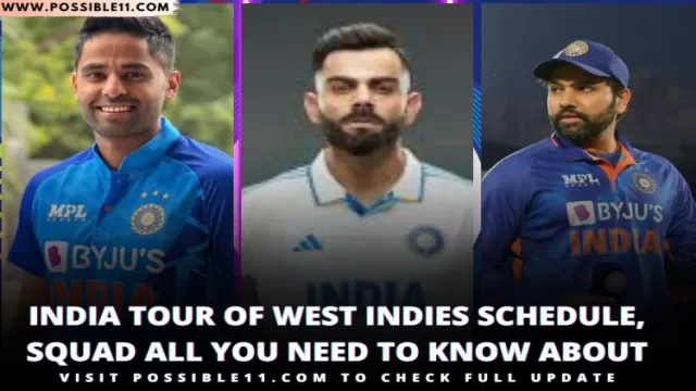 IND vs WI Test, ODI, T20 Full