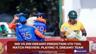 IND vs ZIM Dream11 Prediction 4th