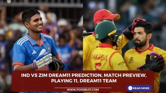IND vs ZIM Dream11 Prediction, Match Preview,
