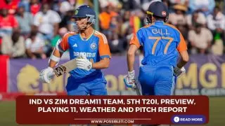 IND vs ZIM Dream11 Team, 5th