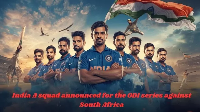 India A squad announced for the ODI