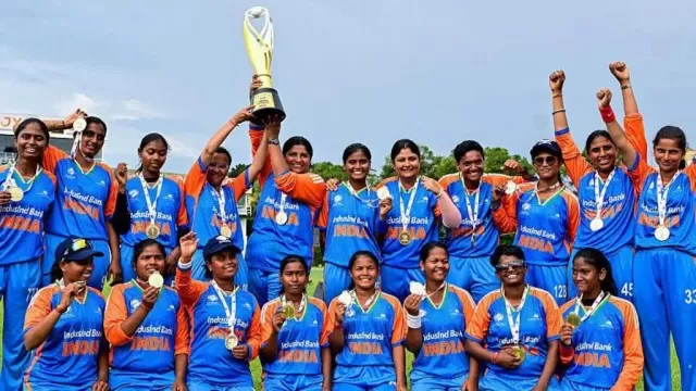 India Celebrates Womens Blind T20 World Cup