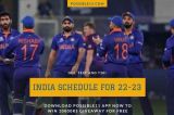 India Cricket Schedule For