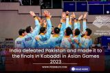 India defeated Pakistan and