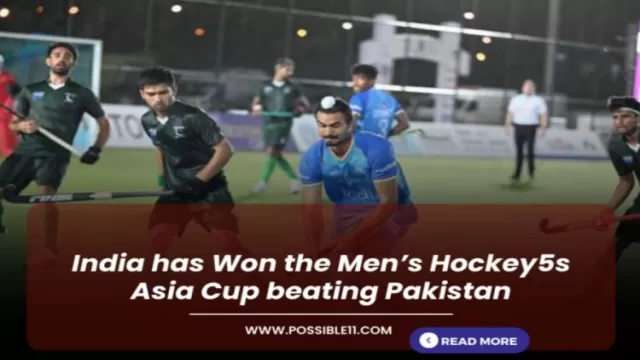 India has Won the Men’s Hockey5s Asia