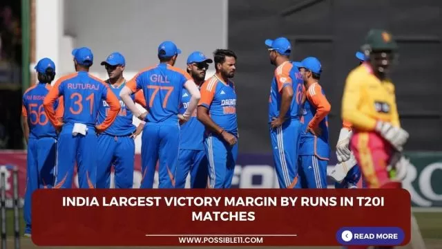 India Largest victory margin by runs in