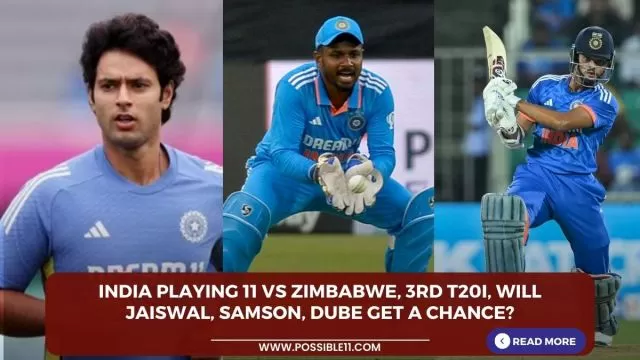 India Playing 11 vs Zimbabwe, 3rd T20I,