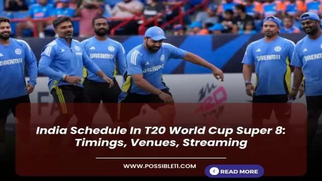 India Schedule In T20 World Cup Super