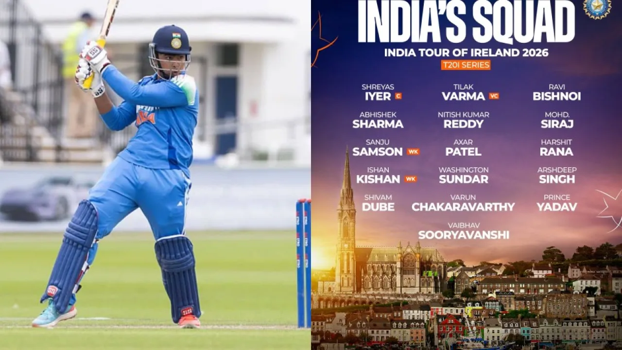 india t20i squad for ireland tour 2026