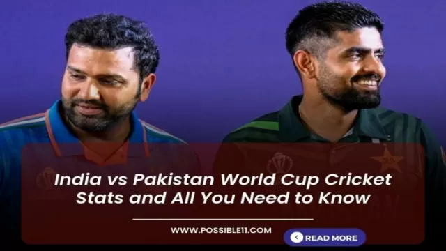 India vs Pakistan World Cup Cricket Stats