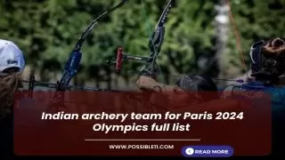 Indian archery team for