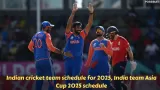 Indian cricket team schedule