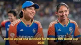 Indian squad and schedule
