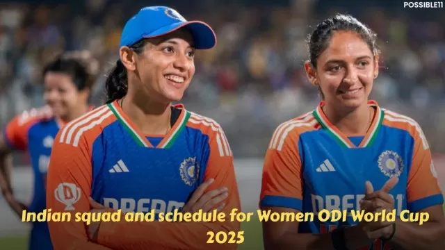 Indian squad and schedule for Women ODI