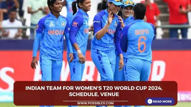 Indian team for Womens T20 World Cup