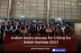 Indian team leaves for