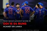 Indias Lowest Score in