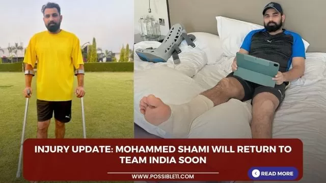 Injury Update: Mohammed Shami will return to