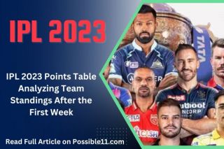 IPL 2023 Points Table: Analyzing Team