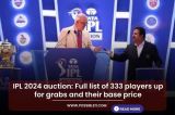IPL 2024 auction: Full
