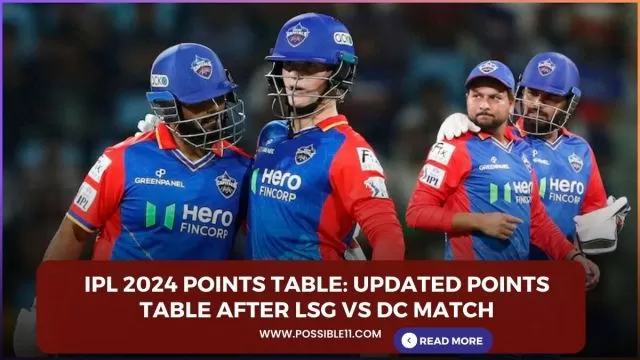 IPL 2024 Points Table: Updated Points Table