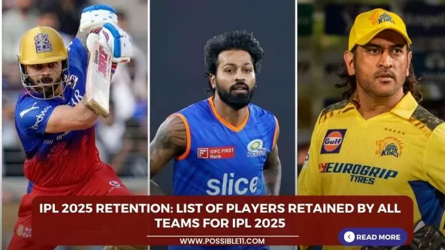 IPL 2025 Retention: List of players retained