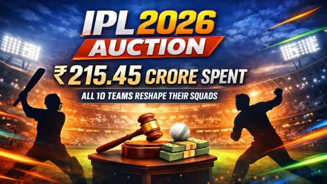 IPL 2026 Auction: 215 Crore Spent as