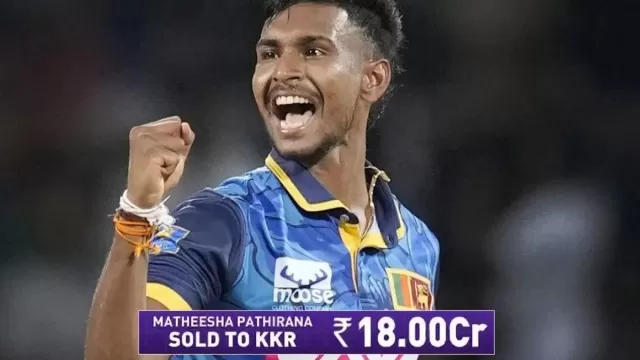 IPL 2026 Auction: Matheesha Pathirana Sold to