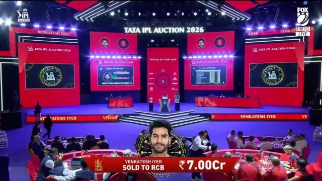IPL 2026 Auction: Venkatesh Iyer Sold to