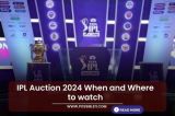 IPL Auction 2024 When