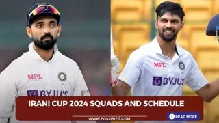 Irani Cup 2024 Squads and Schedule