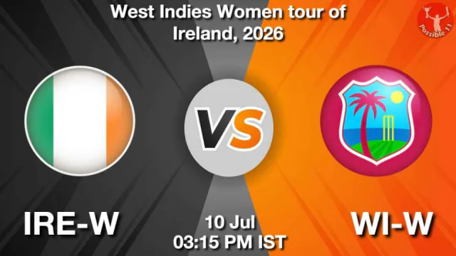 IRE-W vs WI-W 1st ODI 2026 Match