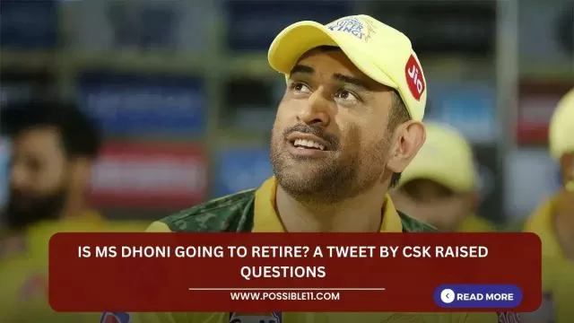Is MS Dhoni going to retire? A