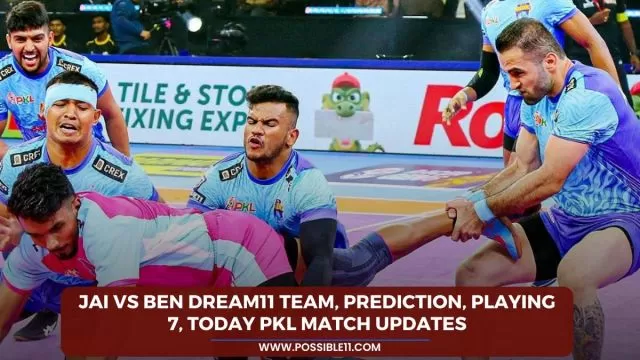 JAI vs BEN Dream11 Team, Prediction, Playing