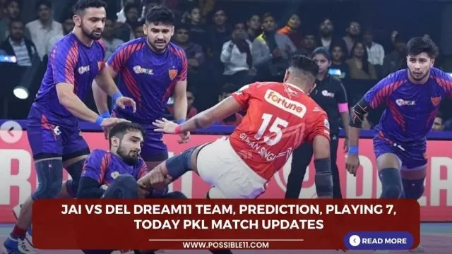 JAI vs DEL Dream11 Team, Prediction, Playing