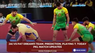 JAI vs PAT Dream11 Team, Prediction,