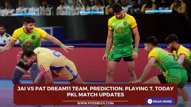 JAI vs PAT Dream11 Team, Prediction, Playing