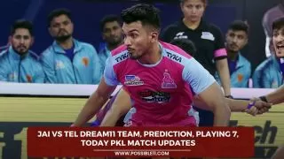 JAI vs TEL Dream11 Team, Prediction,