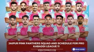 Jaipur Pink Panthers Squad and Schedule