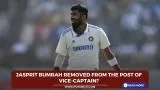 Jasprit Bumrah removed from