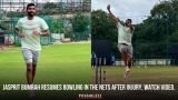 Jasprit Bumrah resumes bowling