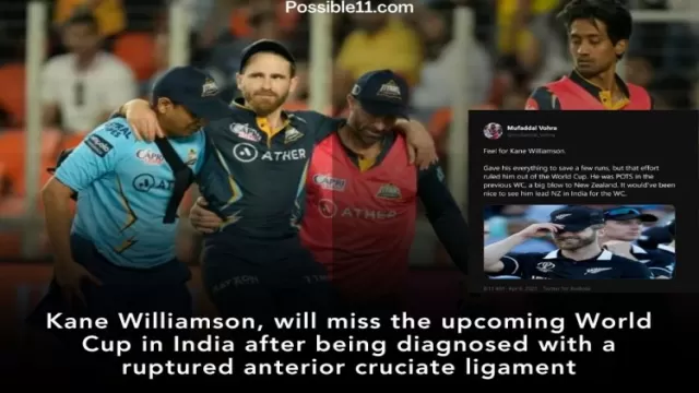 Kane Williamson Set to Miss ODI World