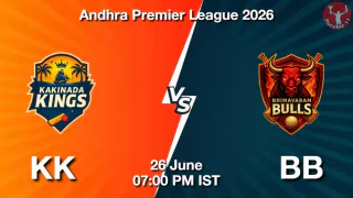 KK vs BB APL 2026 Match