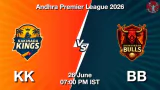 KK vs BB APL 2026 Match Preview, Head to Head, Playing XI & AI Prediction