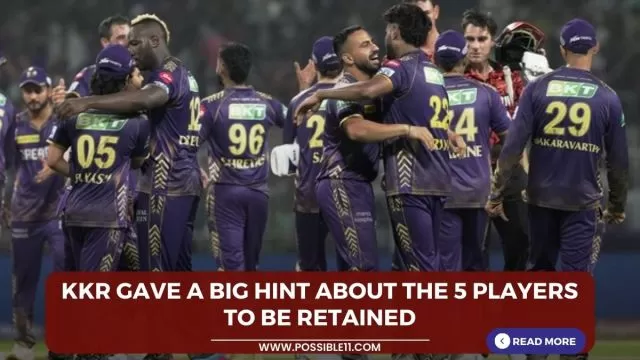 KKR gave a big hint about the