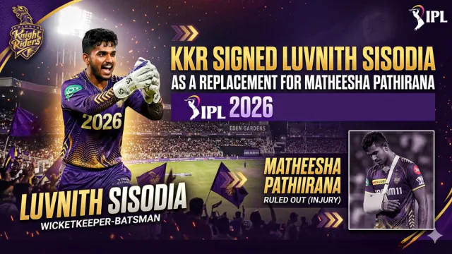 KKR signed Luvnith Sisodia as a replacement
