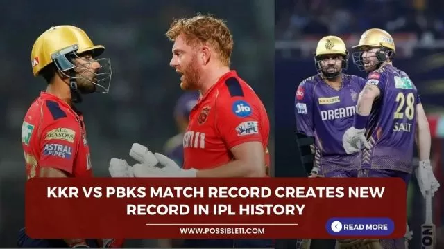 KKR vs PBKS Match Record Creates New