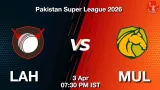 LAH vs MUL PSL