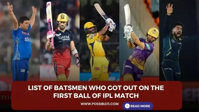 List of batsmen who got out on
